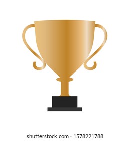 Trophy icon with a white background