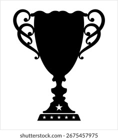 Icono de trofeo, ganador del premio Ilustración de Arte vectorial