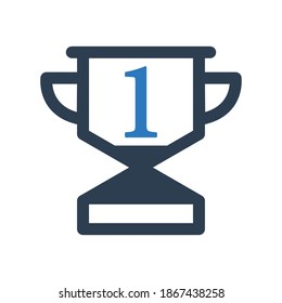 icono de trofeo - icono de copa ganadora