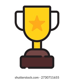Trophäensymbol. Siegerpokal-Symbol