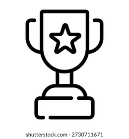 Trophäensymbol. Siegerpokal-Symbol