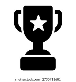 Trophäensymbol. Siegerpokal-Symbol