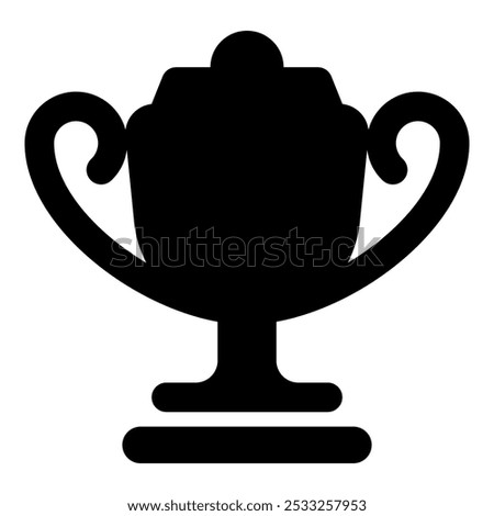 Trophy icon. Winner cup icon