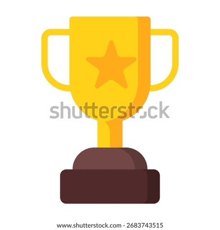 Trophy icon. Winner cup icon