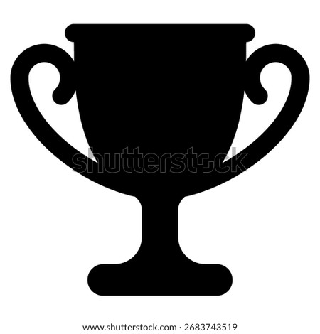 Trophy icon. Winner cup icon