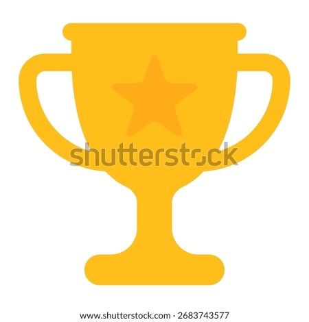 Trophy icon. Winner cup icon