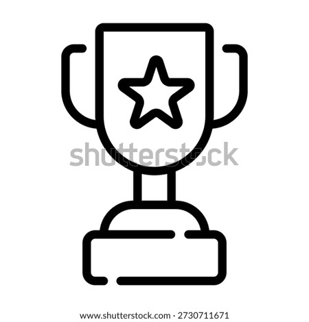 Trophy icon. Winner cup icon