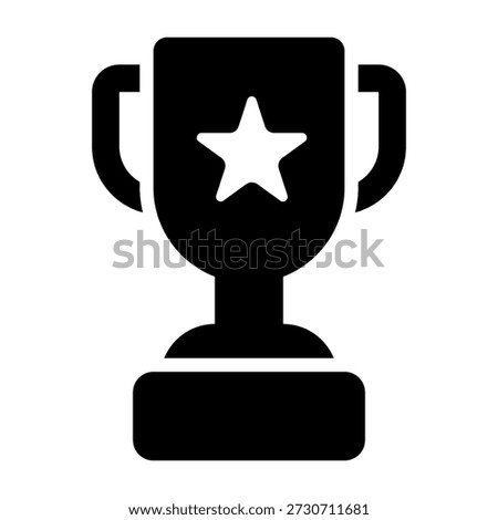Trophy icon. Winner cup icon