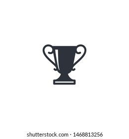 trophy icon winner symbol logo template
