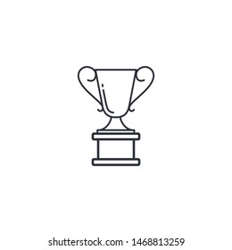 trophy icon winner symbol logo template