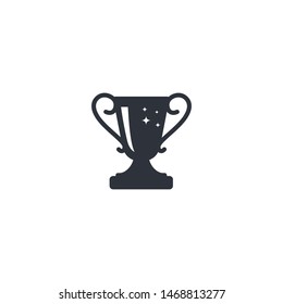 trophy icon winner symbol logo template
