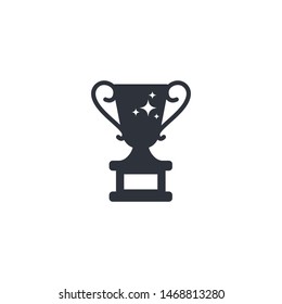 trophy icon winner symbol logo template
