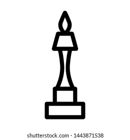 Trophy icon, winner template logo vector illustration emblem isolated, outline solid  