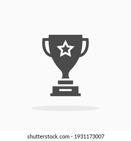 Trophy icon. For your design, logo. Vector illustration.