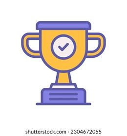 trophy icon for your website design, logo, app, UI.