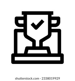 trophy icon for your website, mobile, presentation, and logo design.