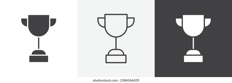 Trophy icons graphics pack vectors.