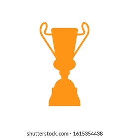 Trophy icons on white background. Champions cup logo. Vector illustration.