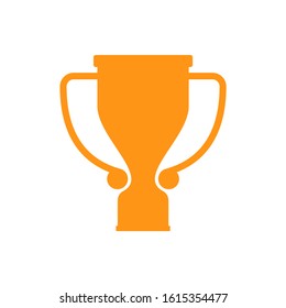Trophy icons on white background. Champions cup logo. Vector illustration.