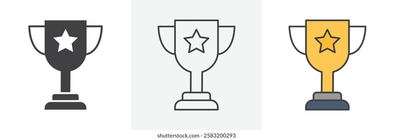 Trophy icons pack for website designs