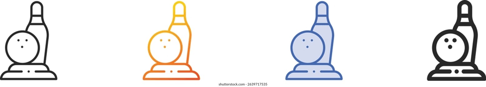 trophy icon.Thin Linear, Gradient, Blue Stroke and bold Style Design Isolated On White Background