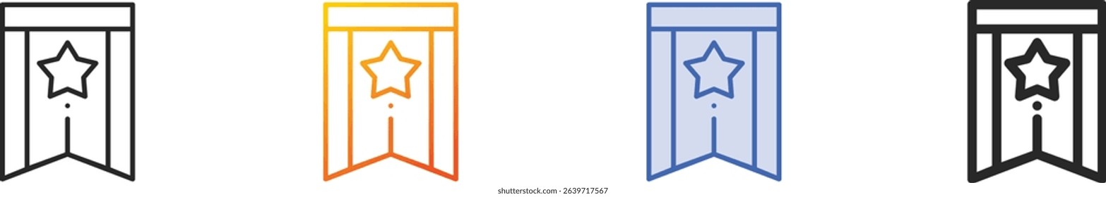 trophy icon.Thin Linear, Gradient, Blue Stroke and bold Style Design Isolated On White Background