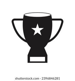 Trophy icon,vector illustration template design
