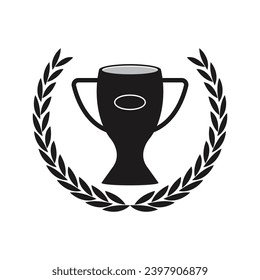 Trophy icon,vector illustration template design