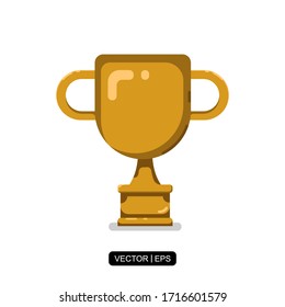 Trophy illustration icon vector simple design