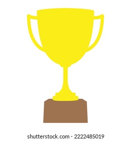 Trophy illustration. Isolated on a white background.