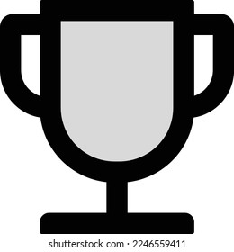 trophy illustration with line style
