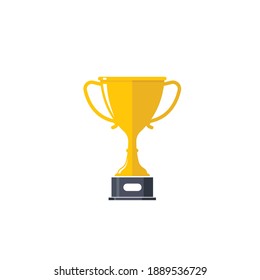 Trophy illustration vector icon of winner illustration design