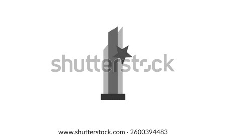 Trophy Innovation Artwork Vector - Long trophy