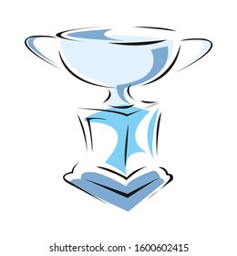 trophy isolated on a white background