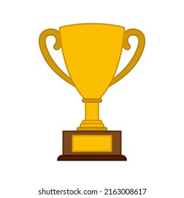 Trophy isolated on white background. Vector illustration