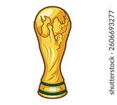 trophy, league, cup, trophy cartoon 2d veector
