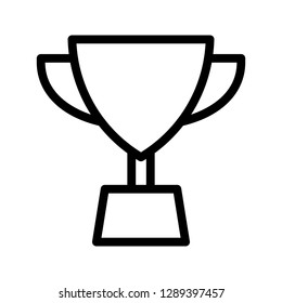 trophy line icon
