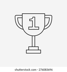 Trophy line icon
