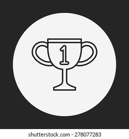Trophy line icon