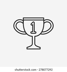 Trophy line icon