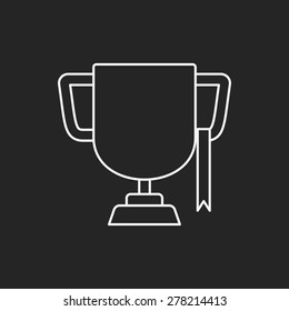Trophy line icon