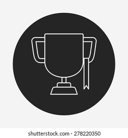 Trophy line icon
