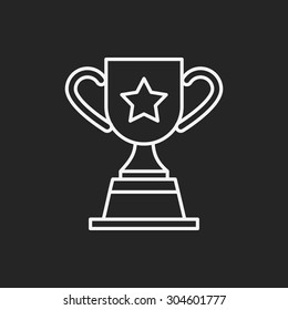 Trophy line icon