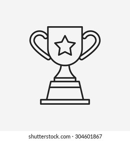 Trophy line icon