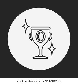 Trophy line icon