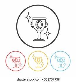Trophy line icon