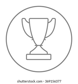Trophy line icon.