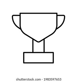 Trophy line icon. champion, winner. simple illustration. Editable stroke. Design template vector