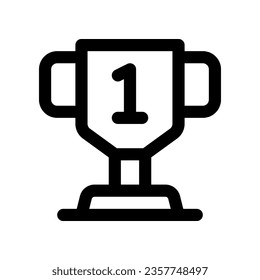 trophy line icon. vector icon for your website, mobile, presentation, and logo design.