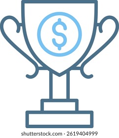 Trophy Line Two Colour Icon